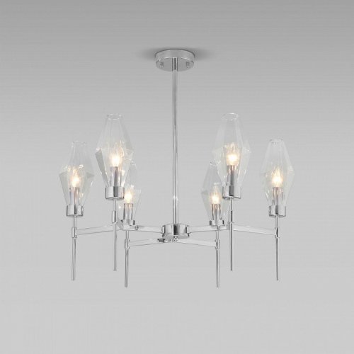 Потолочная люстра Eurosvet Prism 60143/6 хром Потолочная люстра Eurosvet Prism 60143/6 хром