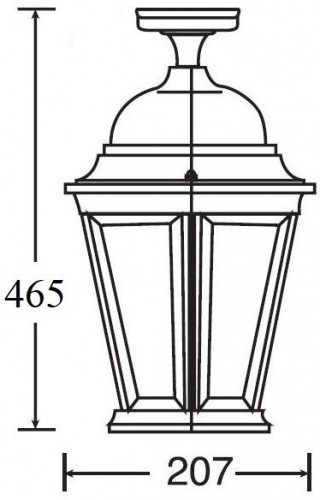 Потолочный светильник уличный Oasis Light ASTORIA 2 91405LA Bl