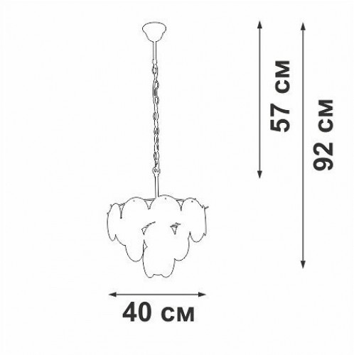 Потолочная люстра Vitaluce V5889-8/5