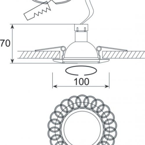 Точечный светильник Donolux N1555 N1555-Old Silver Точечный светильник Donolux N1555 N1555-Old Silver