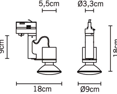 Трековый светильник Fabbian Orbis D70J1515 Трековый светильник Fabbian Orbis D70J1515