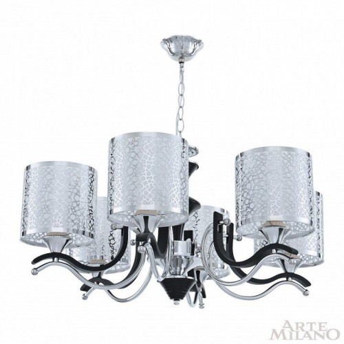 Подвесная люстра Arte Milano Florentia-6787 306787/6 Bk/Ni Подвесная люстра Arte Milano Florentia-6787 306787/6 Bk/Ni