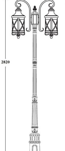 Наземный фонарь Oasis Light LUCERNA 84810A/18/Е7 Bl