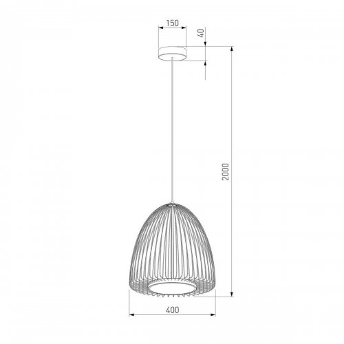 Подвесной светодиодный светильник Eurosvet Comodita 40010/1 LED черный