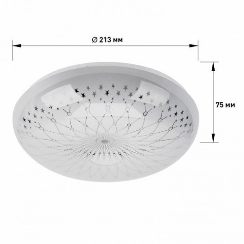 Потолочный светодиодный светильник ЭРА SPB-6-12-4K Feya круглый Б0054077 Потолочный светодиодный светильник ЭРА SPB-6-12-4K Feya круглый Б0054077