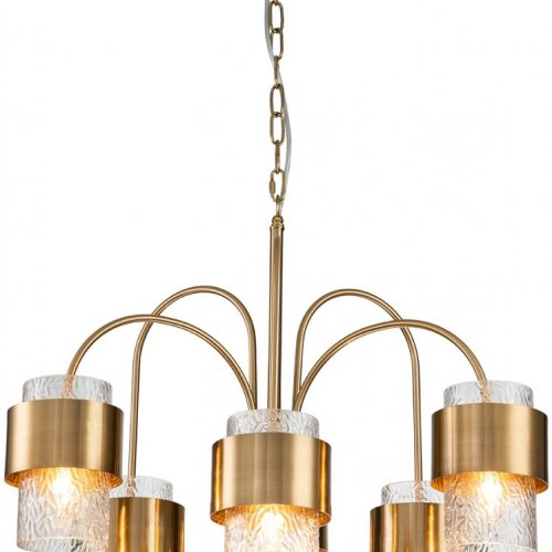 Подвесная люстра Indigo ELEGANZA 12019/A/6P Brass V000322 Подвесная люстра Indigo ELEGANZA 12019/A/6P Brass V000322