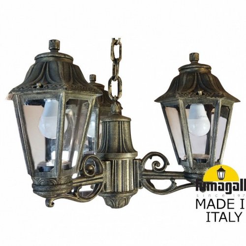 Уличный подвесной светильник Fumagalli Sichem/Anna 3L E22.120.S30.BXF1R