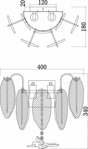Настенный светильник Favourite Philomela 3054-2W Настенный светильник Favourite Philomela 3054-2W