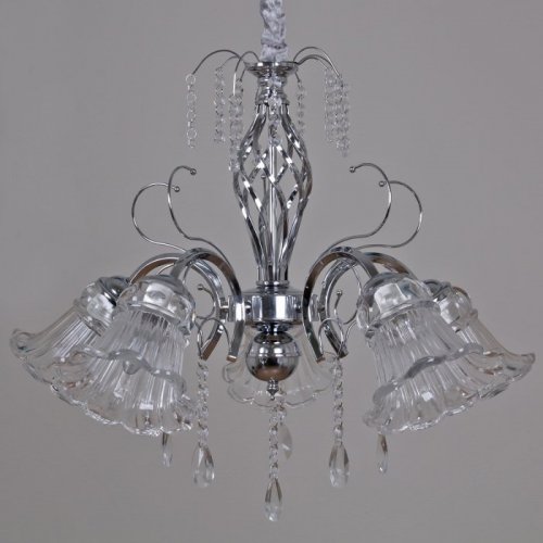 Подвесная люстра Reluce 02349-0.4-05 CR+CL Подвесная люстра Reluce 02349-0.4-05 CR+CL