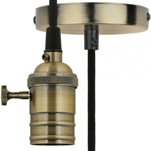 Подвесной светильник (UL-00004500) Uniel DLC-V-S24K/E27 TS/1M/BL Bronze Подвесной светильник (UL-00004500) Uniel DLC-V-S24K/E27 TS/1M/BL Bronze