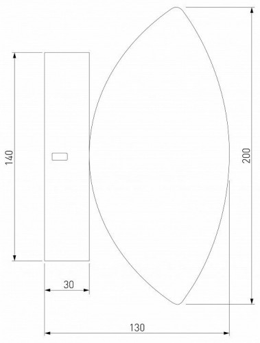 Настенный светильник Eurosvet Ripple 50389/1 LED латунь