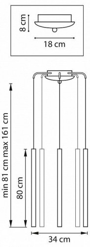 Подвесной светильник Lightstar Tubo L5T747433