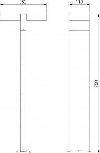 Наземный высокий светильник Elektrostandard Twin a064383