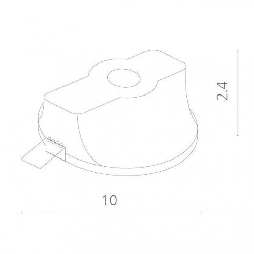 Точечный встраиваемый светильник Arte Lamp Invisible A9210PL-1WH