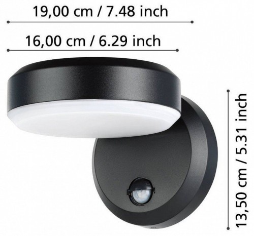 Уличный настенный светодиодный светильник Eglo Fornaci 900674