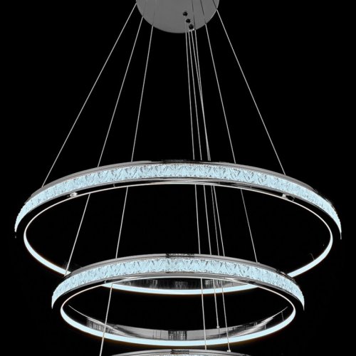 Подвесная люстра Aida LE7707/800-3K Black Chrome