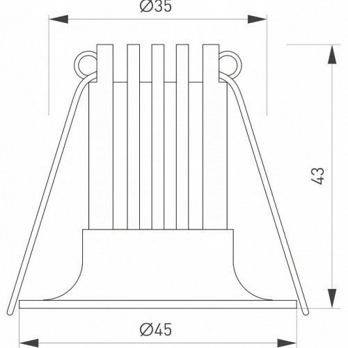 Встраиваемый светильник Arlight FOGGY 044631