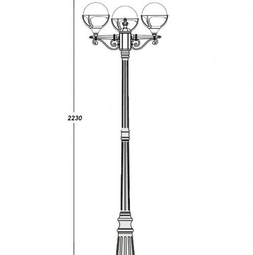 Наземный фонарь Oasis Light 88109 B Bl