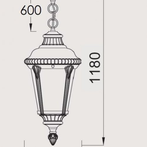 Уличный светильник подвесной Oasis Light MUNICH 2L 79755L Gb Уличный светильник подвесной Oasis Light MUNICH 2L 79755L Gb
