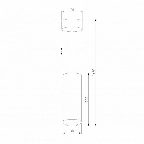 Подвесной светодиодный светильник Elektrostandard Onde 50250 LED 10W 4000K черный a064204