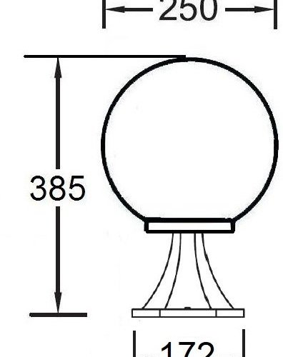 Наземный фонарь Oasis Light GLOBO S 88204S SB1 Bl Наземный фонарь Oasis Light GLOBO S 88204S SB1 Bl