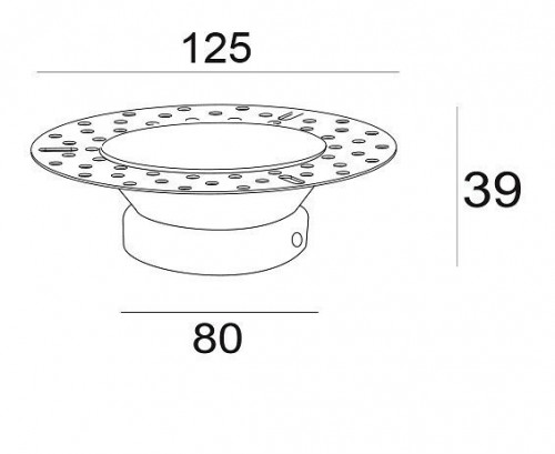 Встраиваемый светильник Maytoni New Series 042 DL042-01W