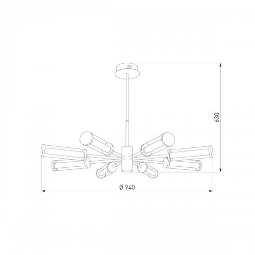 Подвесная светодиодная люстра Eurosvet Stark 50386 LED