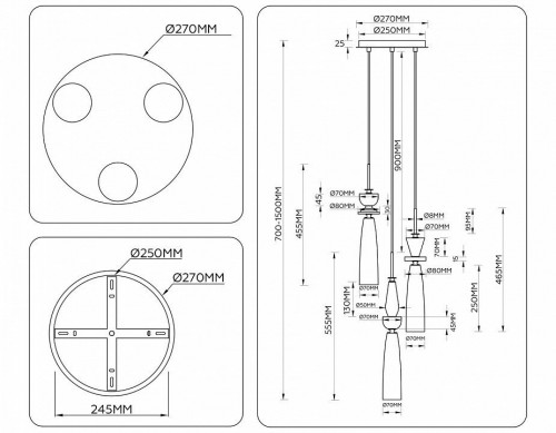 Подвесной светильник Ambrella Light LH LH75367