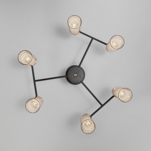 Потолочная люстра Eurosvet Amado 70115/6 черный Потолочная люстра Eurosvet Amado 70115/6 черный