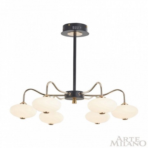 Потолочная люстра Arte Milano Neapol-73908 273908/6 BK/GD
