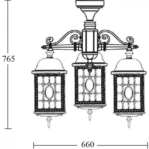Потолочный светильник уличный LONDON L 64870LA/3 cover Bl Потолочный светильник уличный LONDON L 64870LA/3 cover Bl