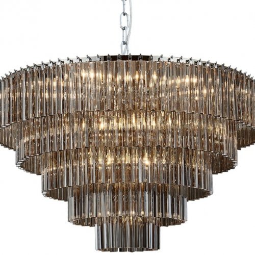 Подвесная люстра Newport 8700 8708+17/C fume