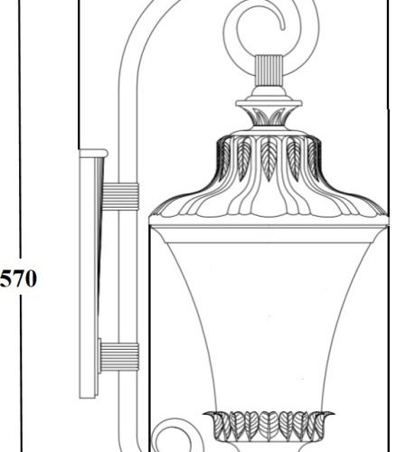 Настенный фонарь уличный Oasis Light ELBA 86402 Bl