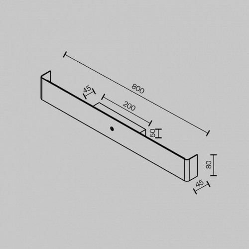 Настенный светильник Bracket MOD492WL-L16BK