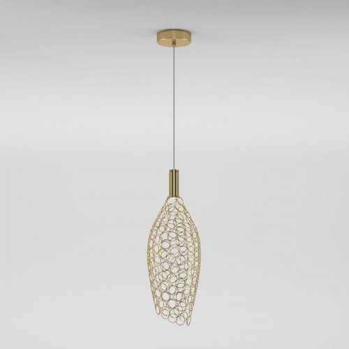 Подвесной светодиодный светильник Eurosvet Ruche 90380/1 золото Подвесной светодиодный светильник Eurosvet Ruche 90380/1 золото