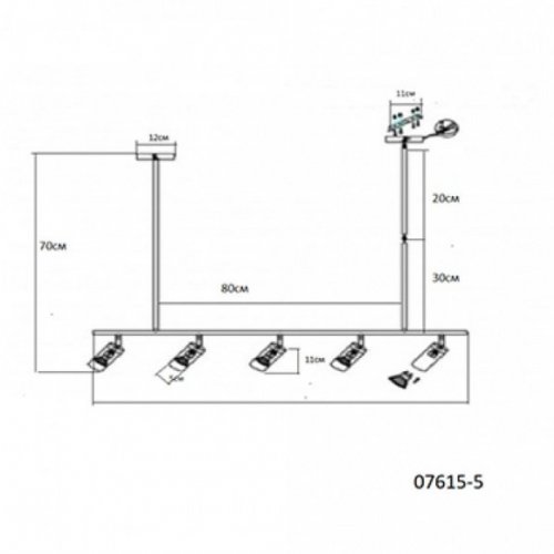 Подвесная люстра Kink Light Кайко 07615-5,19