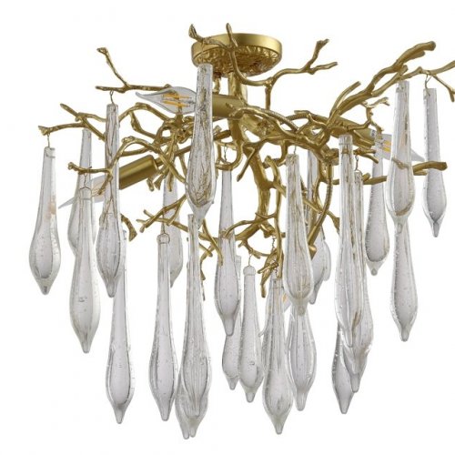 Потолочная люстра Crystal Lux Reina PL5 D600 Gold Pearl Потолочная люстра Crystal Lux Reina PL5 D600 Gold Pearl