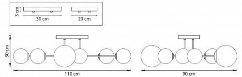 Потолочная люстра Lightstar Croco 815380