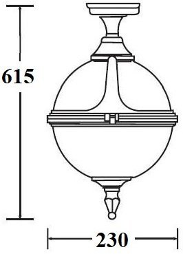 Потолочный светильник уличный VENA 88405A Bl
