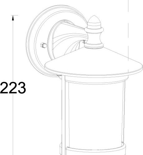 Настенный фонарь уличный Oasis Light CORDOBA 1828 Bl