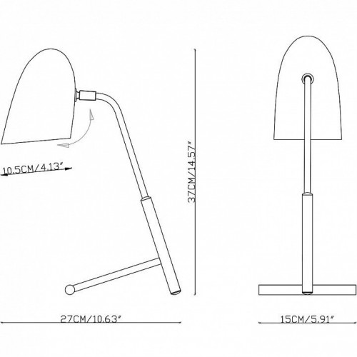 Интерьерная настольная лампа ImperiumLoft CR72756