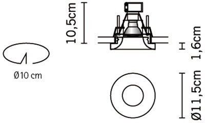 Точечный светильник Faretti D27F0501 Точечный светильник Faretti D27F0501
