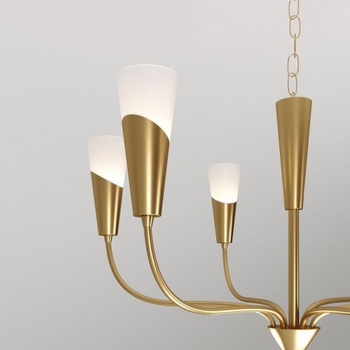 Подвесная люстра Eurosvet Rhyton 60167/6 латунь Подвесная люстра Eurosvet Rhyton 60167/6 латунь