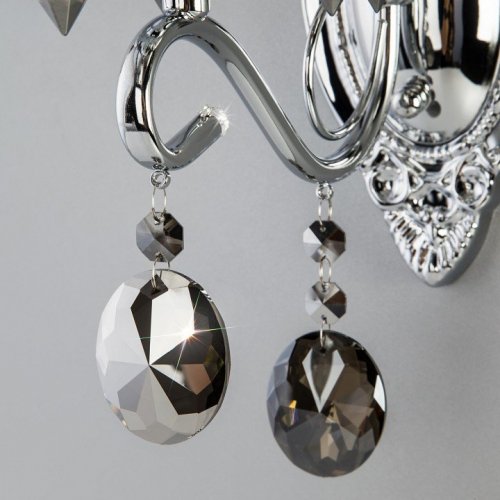 Бра Eurosvet Teodore 10103/1 хром/дымчатый хрусталь Strotskis Бра Eurosvet Teodore 10103/1 хром/дымчатый хрусталь Strotskis