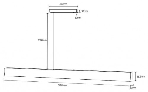 Подвесной светодиодный светильник Mantra Hanok 7543