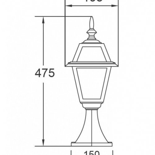 Наземный фонарь Oasis Light 91104 lgG Bl