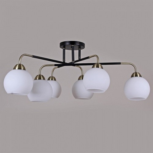 Потолочная люстра Illumico IL0252-6CSQ-79 BK AB Потолочная люстра Illumico IL0252-6CSQ-79 BK AB