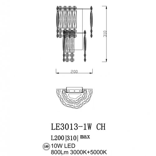 Бра Chatelaine LE3013/1W CH
