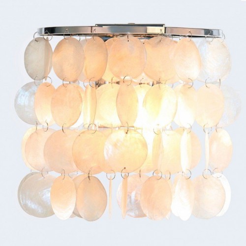 Настенный светильник Eurosvet Sandra 60084/2 хром/перламутр