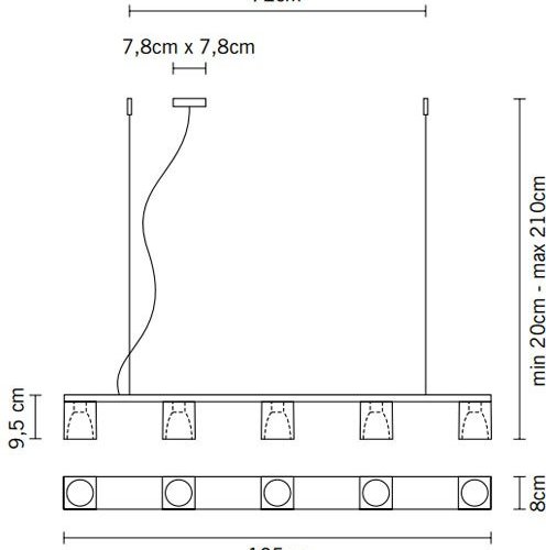 Подвесной светильник Flow D28A0515 Flow